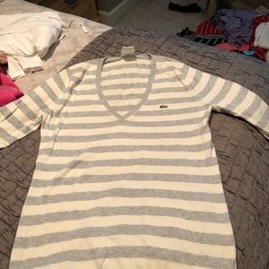 Lacoste light weight V neck sweater